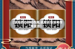 【锁阳的功效和作用,锁阳的功效和作用主治】