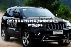 新e是哪里的车牌号(新e是哪里的车牌号码啊)