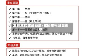 车辆年检改革新政/车辆年检政策调整