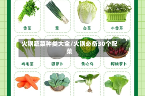 火锅蔬菜种类大全/火锅必备30个配菜