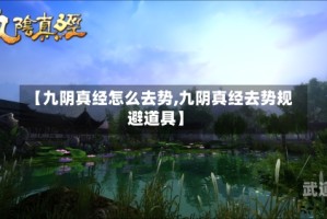 【九阴真经怎么去势,九阴真经去势规避道具】