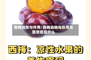 西梅功效与作用/西梅功效与作用及禁忌症是什么