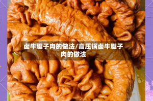卤牛腱子肉的做法/高压锅卤牛腱子肉的做法