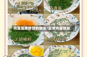 鸡蛋豆芽炒饼的做法/豆芽鸡蛋饼丝