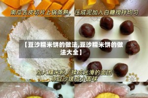 【豆沙糯米饼的做法,豆沙糯米饼的做法大全】