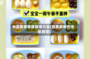 半流食营养餐食谱大全(营养餐每天搭配食谱)