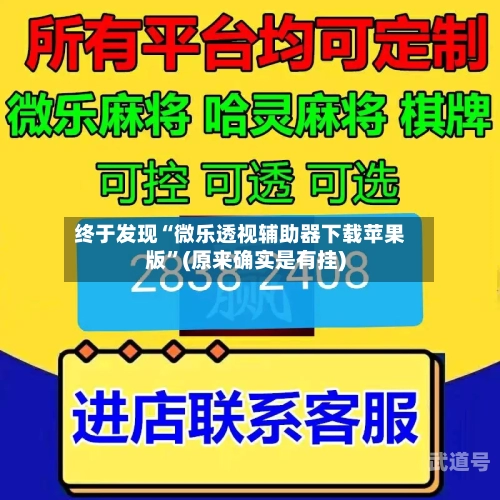终于发现“微乐透视辅助器下载苹果版”(原来确实是有挂)-第3张图片