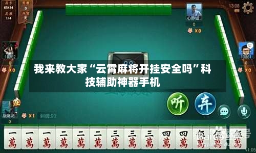 我来教大家“云霄麻将开挂安全吗	”科技辅助神器手机-第2张图片