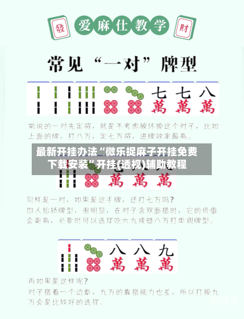 最新开挂办法“微乐捉麻子开挂免费下载安装	”开挂(透视)辅助教程-第1张图片