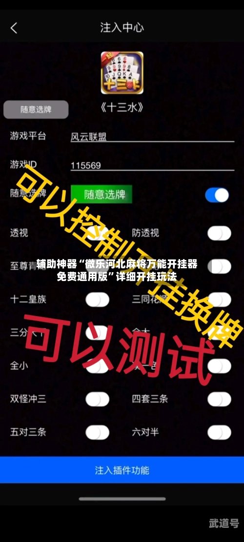 辅助神器“微乐河北麻将万能开挂器免费通用版”详细开挂玩法-第1张图片
